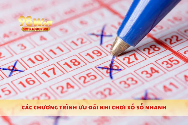 Các chương trình ưu đãi khi chơi xổ số nhanh